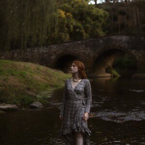 Celtic Fusion Design Plaid Wrap Dress